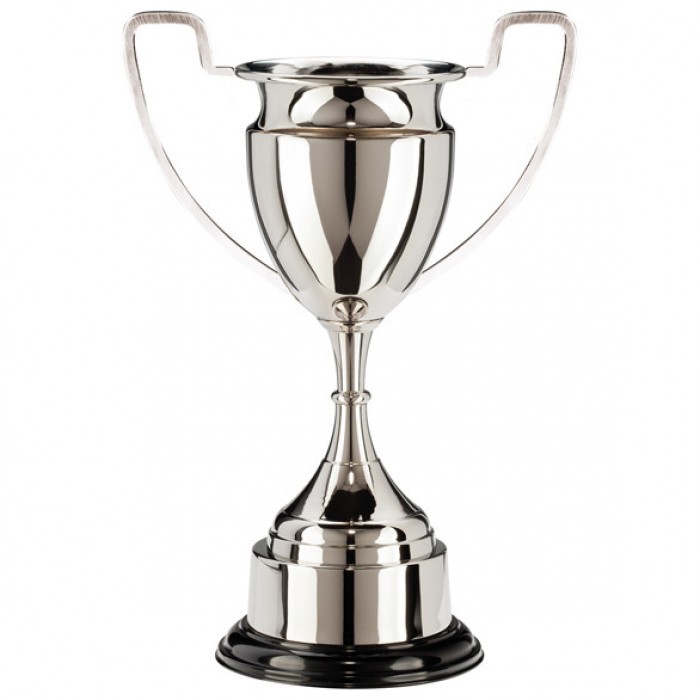 KENSINGTON - NICKEL PLATED TRADITIONAL TROPHY CUP - 3 SIZES